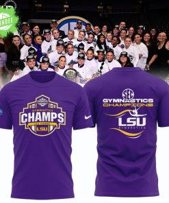 LSU Tigers 2025 SEC Women’s Gymnastics Champions T-Shirt – NCAA Fan Edition