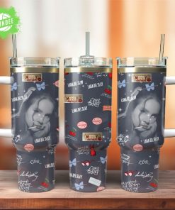 Lana Del Rey Music Custom Stanley Quencher 40oz Stainless Steel Tumbler Fan Edition