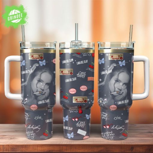 Lana Del Rey Music Custom Stanley Quencher 40oz Stainless Steel Tumbler Fan Edition