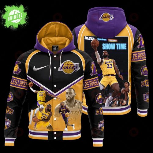 LeBron James #23 Showtime Los Angeles Lakers Basketball Jacket