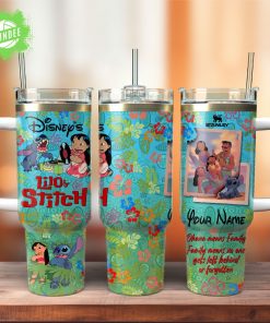 Lilo & Stitch Custom Stanley Quencher 40oz Stainless Steel Tumbler Gift
