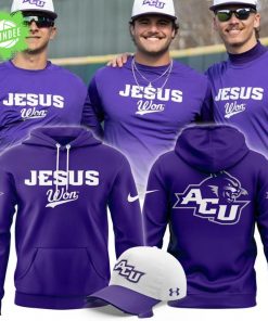 Limited ACU Baseball Jesus Won Hoodie 2025 Christian Edition