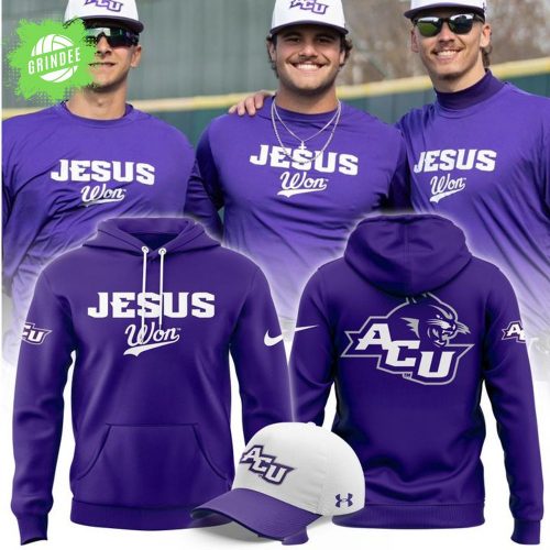 Limited ACU Baseball Jesus Won Hoodie 2025 Christian Edition