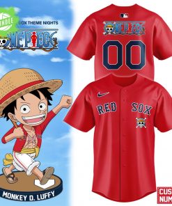 Limited Edition Red Fox x One Piece Night Baseball Jersey