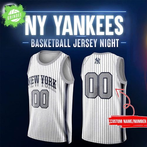 Limited Personalized Edition NY Yankees 2025 Basketball Jersey Night