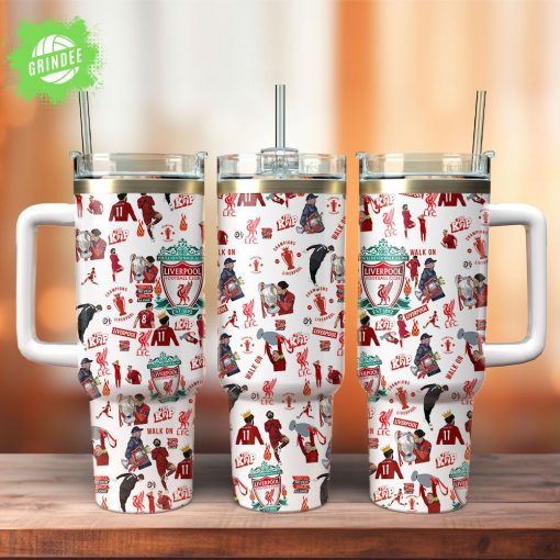Liverpool FC Sports Custom Stanley Quencher 40oz Tumbler With Handle