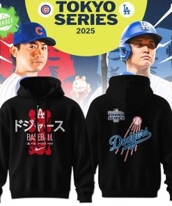 Los Angeles Dodgers Tokyo Series Tour Nike Black Hoodie Limited Edition 2025