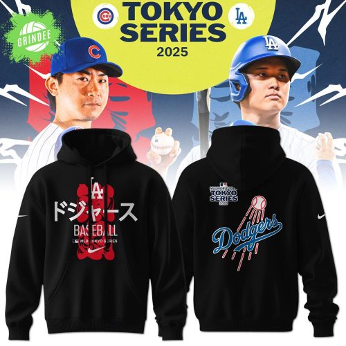 Los Angeles Dodgers Tokyo Series Tour Nike Black Hoodie Limited Edition 2025