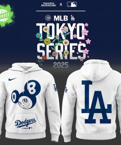Los Angeles Dodgers Tokyo Series White Hoodie 2025 Limited Edition