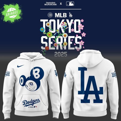 Los Angeles Dodgers Tokyo Series White Hoodie 2025 Limited Edition