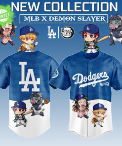 Los Angeles Dodgers X Demon Slayer Limited Edition Baseball Jersey 2025