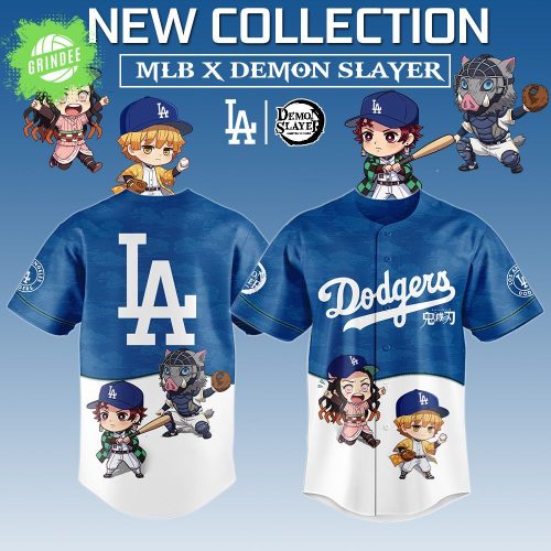 Los Angeles Dodgers X Demon Slayer Limited Edition Baseball Jersey 2025