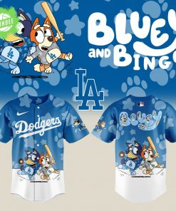 Los Angeles Dodgers x Bluey and Bingo Baseball Jersey 2025 MLB Special