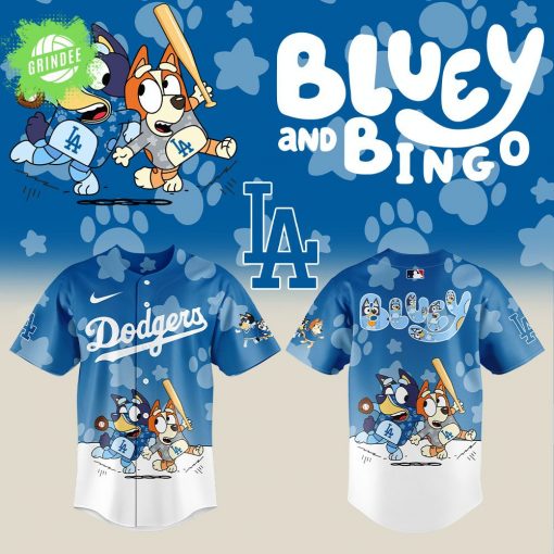 Los Angeles Dodgers x Bluey and Bingo Baseball Jersey 2025 MLB Special