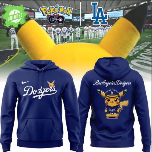 Los Angeles Dodgers x Pokémon Blue Hoodie – Limited Edition MLB Collab