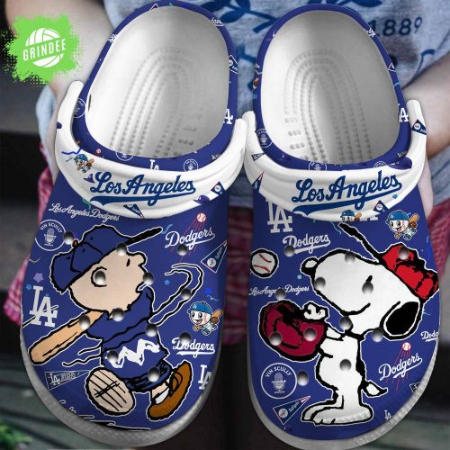 Los Angeles Dodgers x Snoopy Peanuts MLB Cartoon Clog 2025