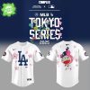 Los Angeles Dodgers x Takashi Murakami MLB World Tour Tokyo Series Blue Custom Jersey 2025