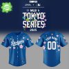 Los Angeles Dodgers x Takashi Murakami MLB World Tour Tokyo Series Blue Baseball Jersey 2025