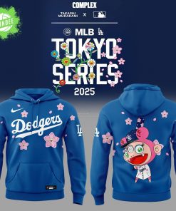 Los Angeles Dodgers x Takashi Murakami MLB World Tour Tokyo Series Blue Hoodie 2025