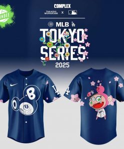 Los Angeles Dodgers x Takashi Murakami MLB World Tour Tokyo Series Blue Jacket 2025