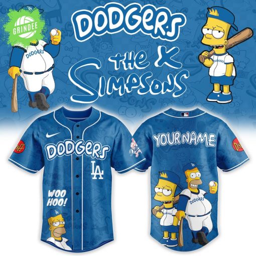 Los Angeles Dodgers x The Simpsons Heritage Baseball Jersey