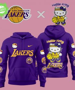 Los Angeles Lakers x Hello Kitty 2024-2025 New Design Hoodie
