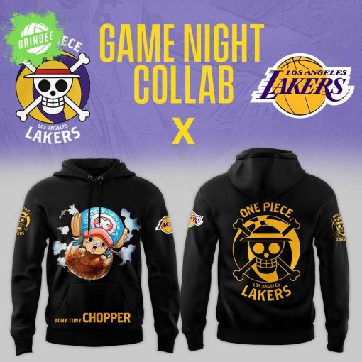Los Angeles Lakers x One Piece Tony Tony Chopper Game Night Hoodie Collab