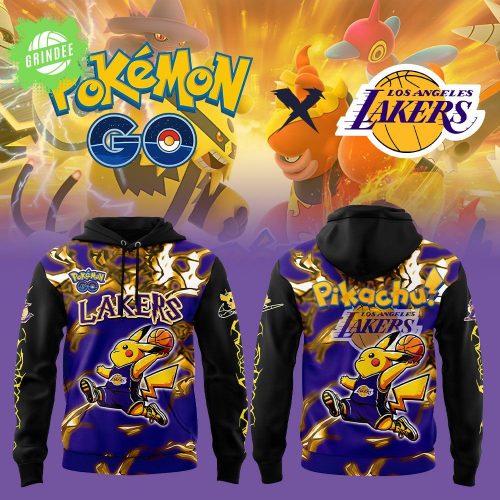Los Angeles Lakers x Pokémon Pikachu GO V2 Hoodie NBA Special Edition