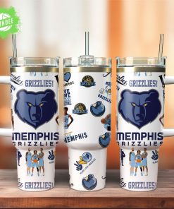 Memphis Grizzlies NBA Stanley Quencher 40oz Tumbler Custom Sports Edition