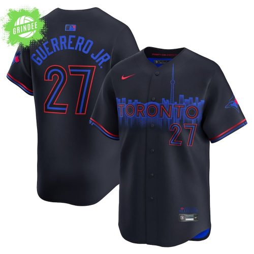 Men’s Toronto Blue Jays Vladimir Guerrero Jr. Nike Black 2024 City Connect Limited Player Jersey