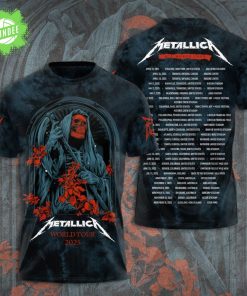 Metallica 2025 World Tour T-Shirt – Grim Reaper Edition Rock Band Merch