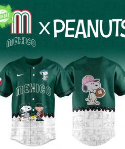 Mexico Baseball Team X Peanuts 2025 WBC Nike Baseball Jersey