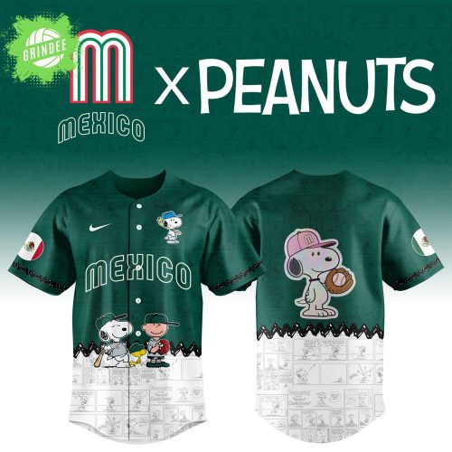 Mexico Baseball Team X Peanuts 2025 WBC Nike Baseball Jersey