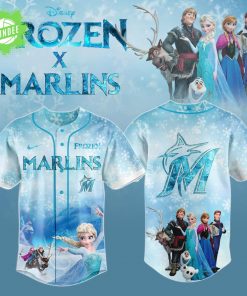 Miami Marlins MLB x Frozen Baseball Jersey – Limited MLB Edition
