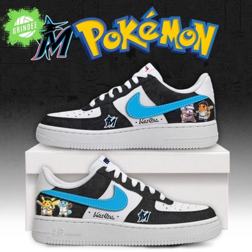 Miami Marlins x Pokémon Go AF1 Shoes H34 Editions Baseball Special Edition