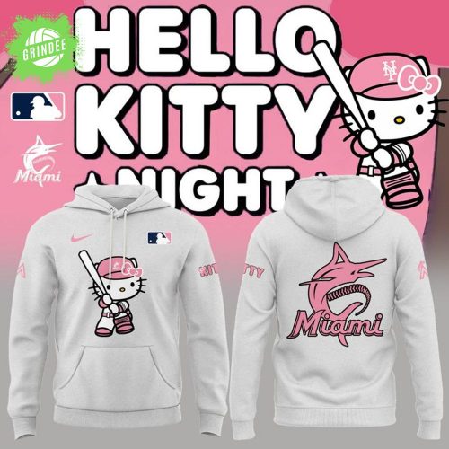 Miami X Hello Kitty Pink & Grey Special Edition Hoodie