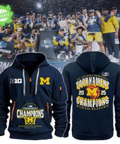 Michigan Wolverines 2025 Big Ten Men’s Basketball Conference Tournament Champions New Hoodie