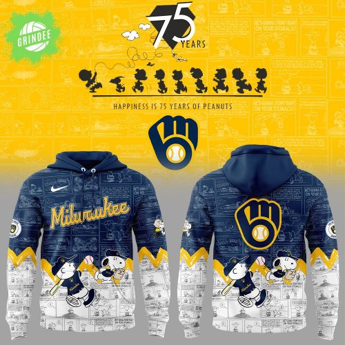 Milwaukee Brewers 75th Anniversary of Peanuts Hoodie