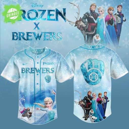Milwaukee Brewers MLB x Frozen Baseball Jersey – Special Limited Edition