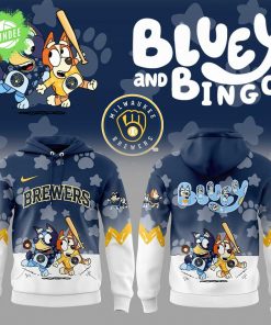 Milwaukee Brewers x Bluey and Bingo Hoodie Limited Edition