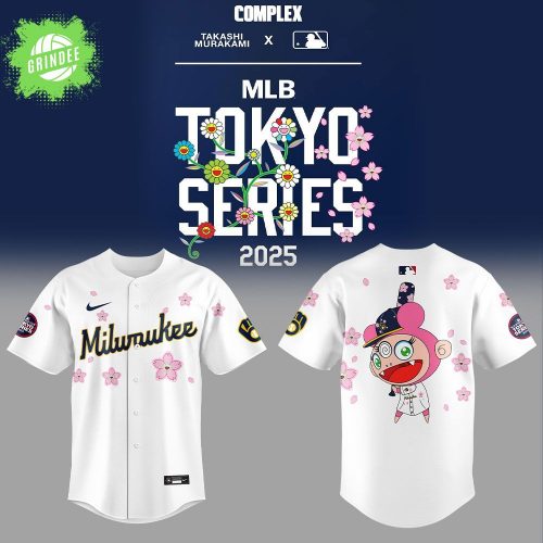 Milwaukee Brewers x Takashi Murakami MLB World Tour Tokyo 2025 Baseball Jersey