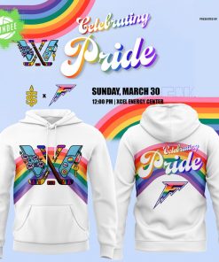 Minnesota Frost PWHL x ELI Adult Pride White Hoodie NHL Special Edition