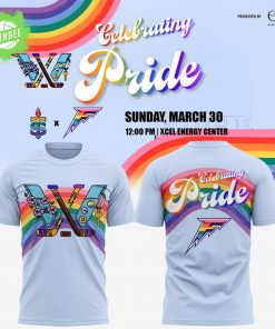 Minnesota Frost PWHL x ELI Adult Pride Xcel Energy Center March 30 T-Shirt