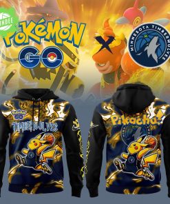 Minnesota Timberwolves x Pokémon Pikachu GO V2 Hoodie Special Edition