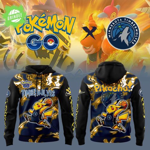 Minnesota Timberwolves x Pokémon Pikachu GO V2 Hoodie Special Edition