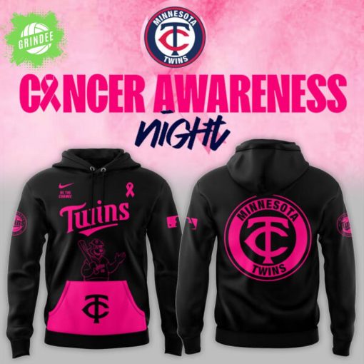 Minnesota Twins x Cancer Awareness Night 2025 Hoodie Black Version
