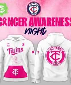 Minnesota Twins x Cancer Awareness Night 2025 Hoodie – MLB Special Edition