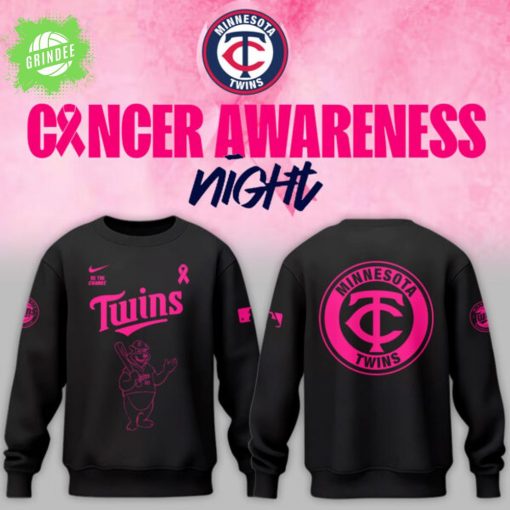 Minnesota Twins x Cancer Awareness Night 2025 Sweatshirt – Special MLB Edition