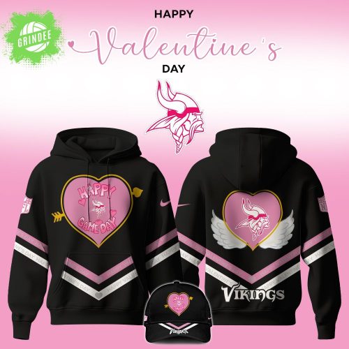 Minnesota Vikings 2025 Valentine Game Day Hoodie – Limited Edition