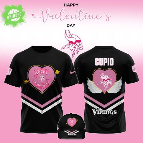 Minnesota Vikings 2025 Valentine Game Day T-shirt – Limited Edition